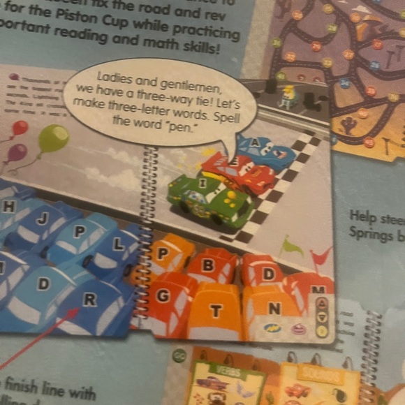 Leap F.  LeapPad Disney Pixar Cars K-1st . Interactive Book & C. - Picture 6 of 9